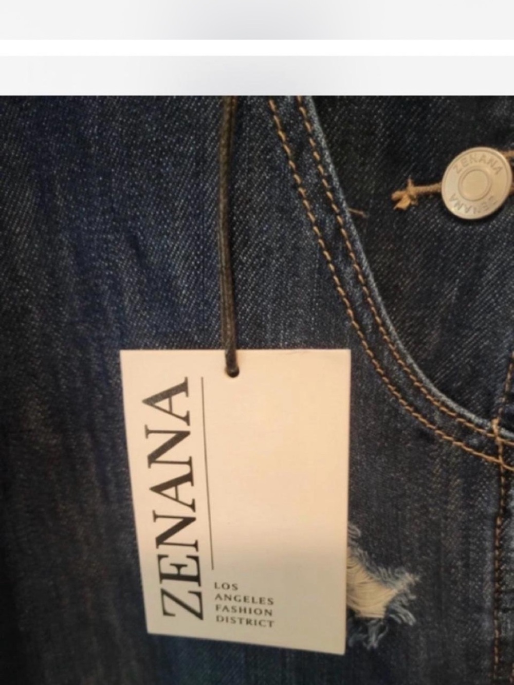Zenana Outfitters Dark Blue Denim Women's Overalls - Picture 3 of 6